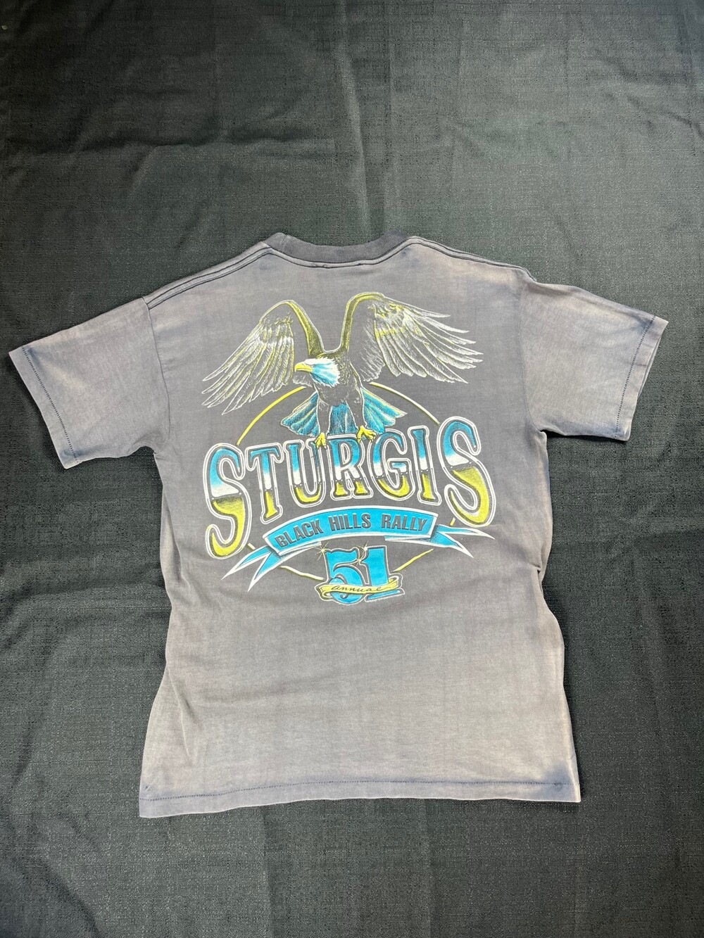 1991 Vintage Harley-Davidson Medium Gray Sturgis Graphic T-Shirt Vintage